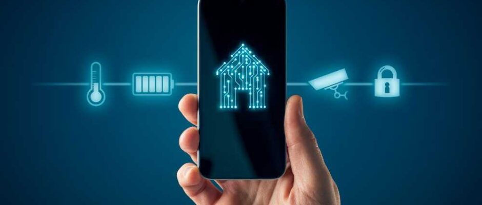 Smart home phone with connected-home features